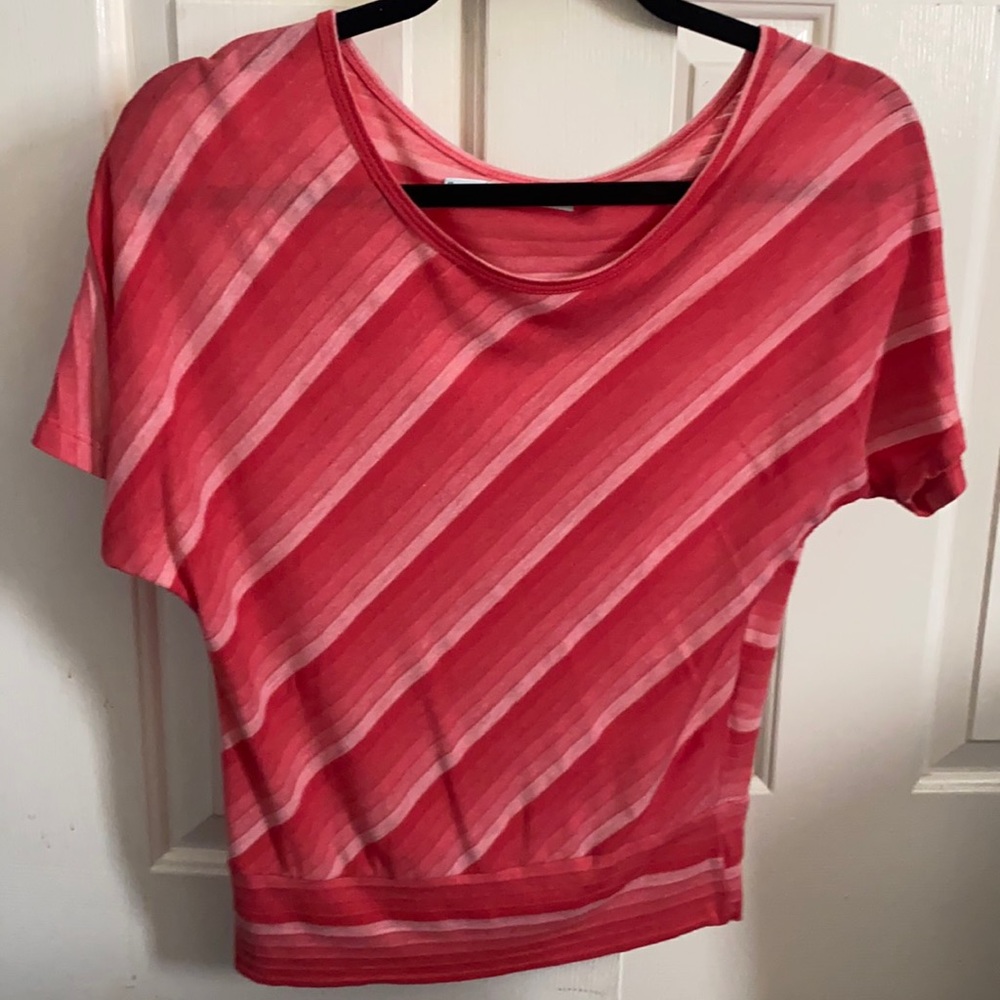 Striped Multi shades pinkish/peach loose fit shirt